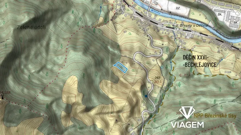 Prodej zahrady, Děčín, 1798 m2