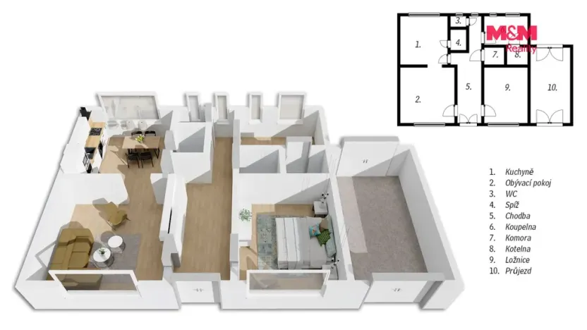Prodej rodinného domu, Libáň, Na Ženichově, 81 m2