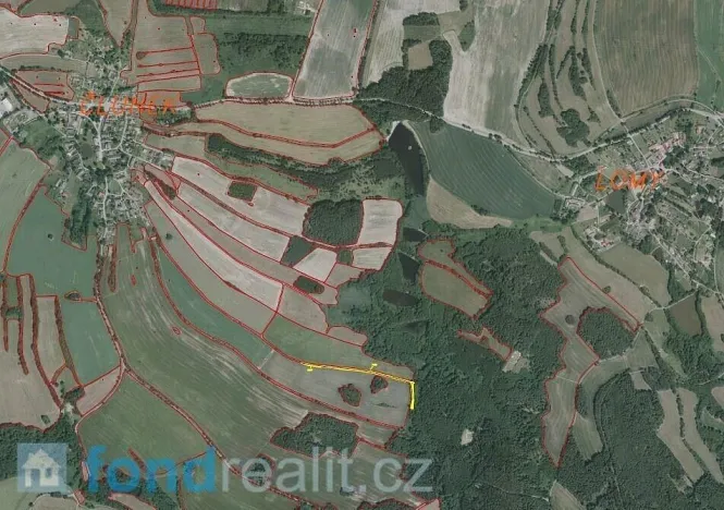 Prodej pozemku, Člunek, 2087 m2