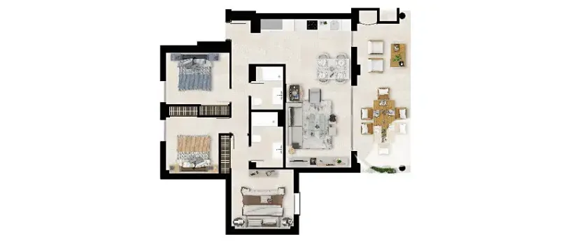 Prodej bytu 4+kk, Mijas, Španělsko, 106 m2