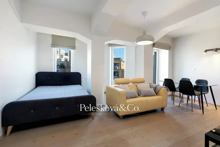 Pronájem bytu 1+kk, Praha - Holešovice, Jankovcova, 38 m2
