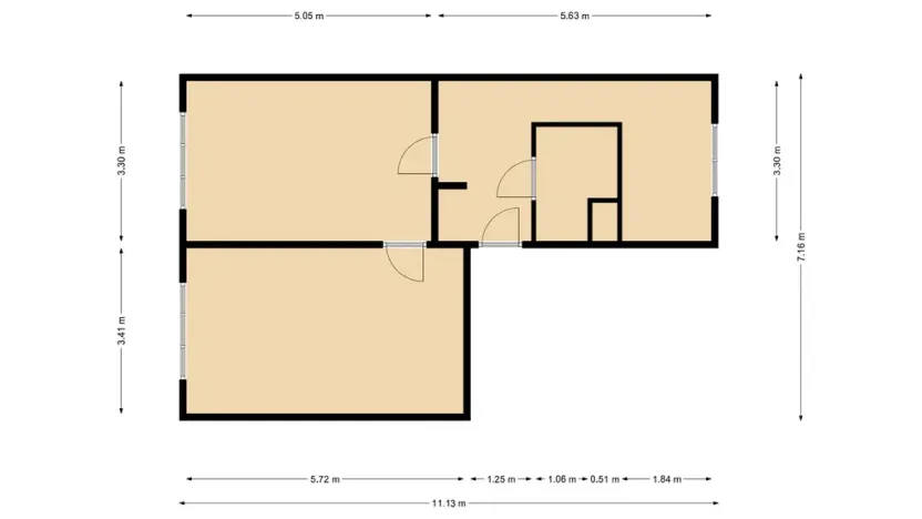 Pronájem bytu 2+1, Most, Zdeňka Fibicha, 55 m2