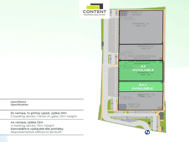 Pronájem skladu, Praha - Hostivař, K pérovně, 2451 m2