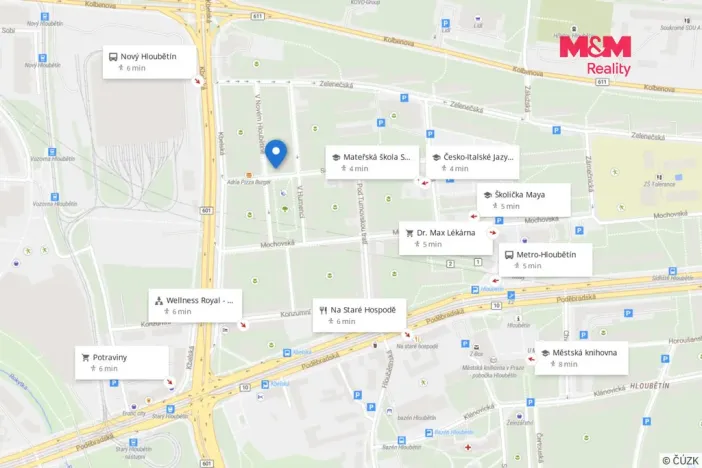 Pronájem kanceláře, Praha - Hloubětín, V Novém Hloubětíně, 162 m2