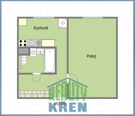 Prodej bytu 1+1, Praha - Strašnice, Hostýnská, 34 m2