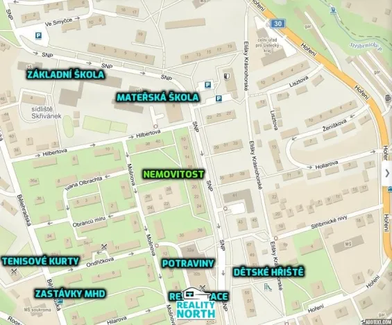 Pronájem bytu 1+kk, Ústí nad Labem, SNP, 22 m2