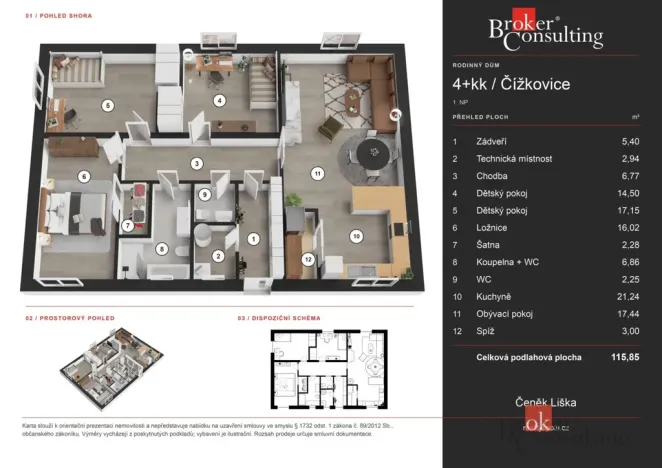 Prodej rodinného domu, Čížkovice, Na Ladech, 116 m2