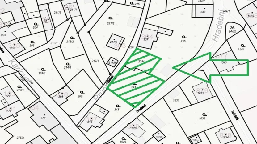 Prodej pozemku pro bydlení, Šluknov, Hradební, 834 m2