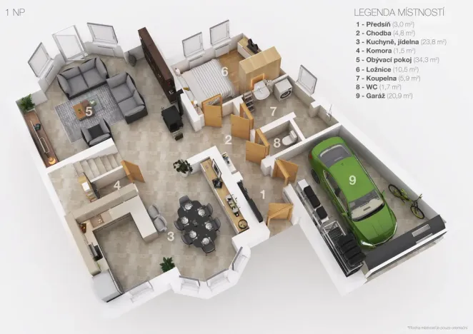 Prodej rodinného domu, Kladno - Kročehlavy, Vrchlického, 140 m2