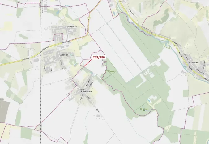 Dražba lesa, Přísnotice, 3 m2