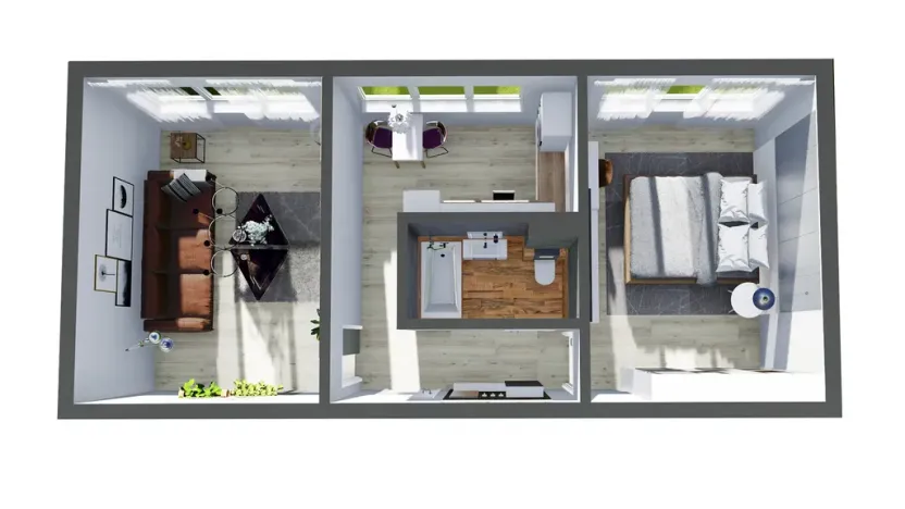 Prodej bytu 2+1, Roztoky, 52 m2