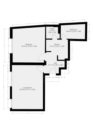 Pronájem bytu 2+kk, Praha - Suchdol, Brandejsovo náměstí, 54 m2