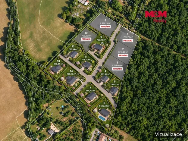 Prodej pozemku pro bydlení, Líšťany, 770 m2