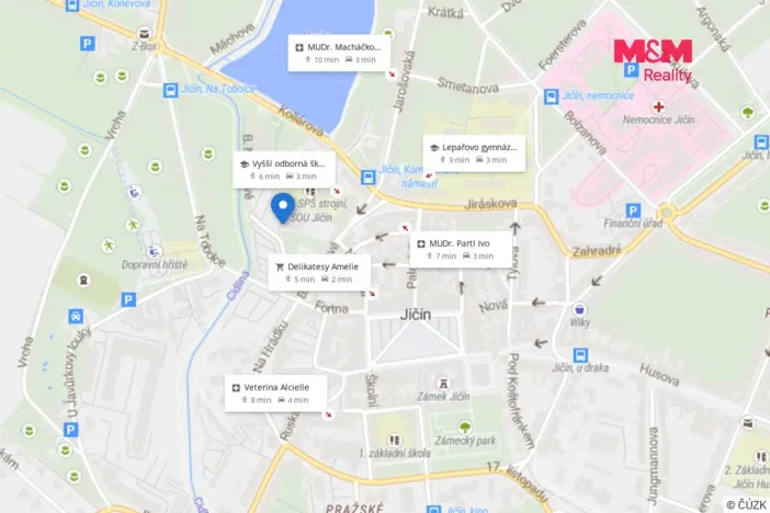 Pronájem obchodního prostoru, Jičín - Holínské Předměstí, B. Němcové, 42 m2