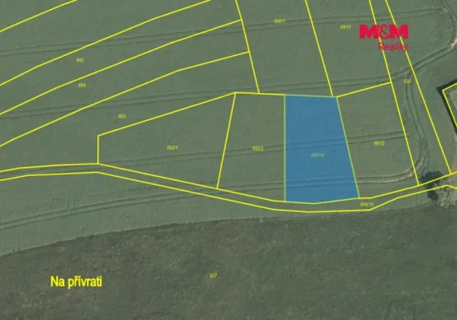 Prodej pole, Rožmitál pod Třemšínem - Skuhrov, 1228 m2
