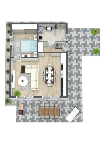 Pronájem chaty, Horní Lhota, 48 m2