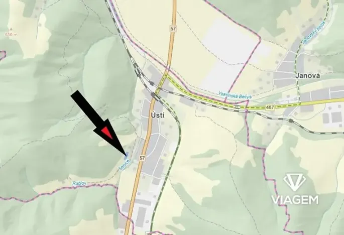 Prodej zahrady, Ústí, 1159 m2