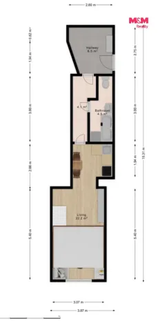 Prodej bytu 1+kk, Praha - Holešovice, Ortenovo náměstí, 37 m2