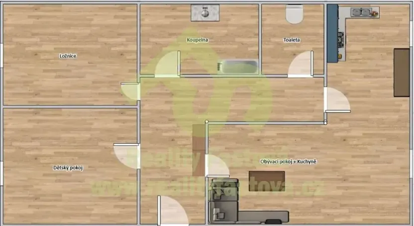 Prodej bytu 3+1, Rokycany, Barákova, 74 m2