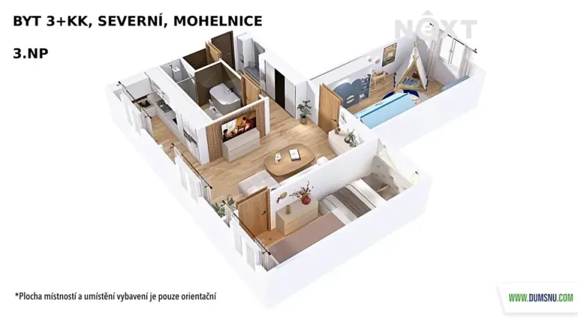 Prodej bytu 3+kk, Mohelnice, Severní, 61 m2