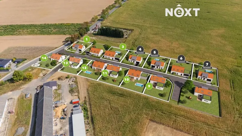 Prodej pozemku pro bydlení, Stavenice, 738 m2