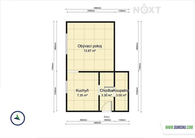 Prodej bytu 1+1, Zábřeh, Havlíčkova, 28 m2