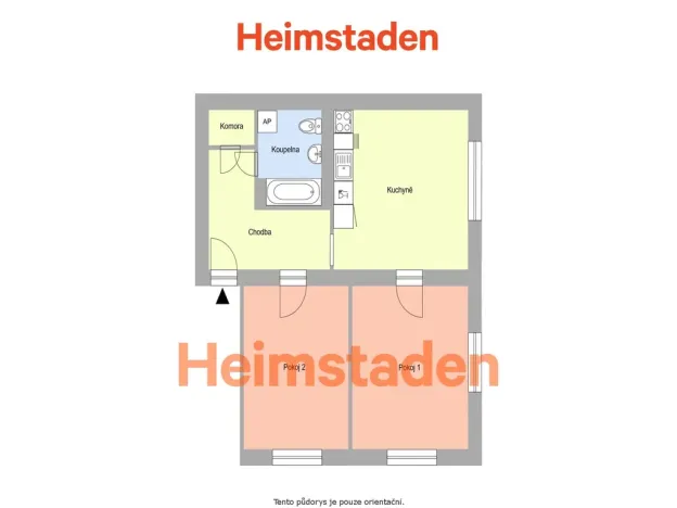 Pronájem bytu 2+1, Havířov - Město, U Školky, 59 m2