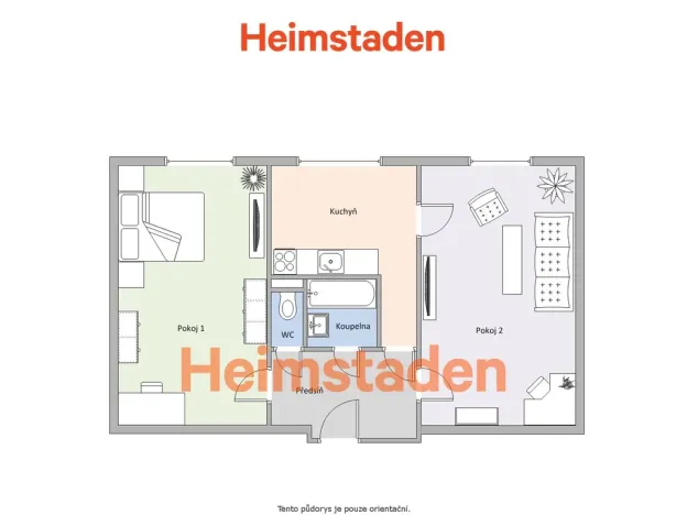 Pronájem bytu 2+1, Havířov - Město, Dlouhá třída, 50 m2