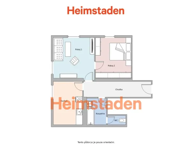 Pronájem bytu 2+1, Havířov - Šumbark, Slovenského národního povstání, 55 m2