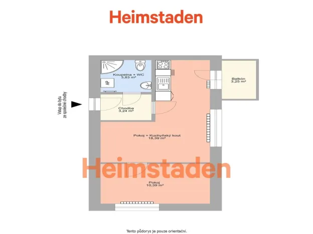 Pronájem bytu 2+kk, Havířov - Prostřední Suchá, Kapitána Jasioka, 36 m2