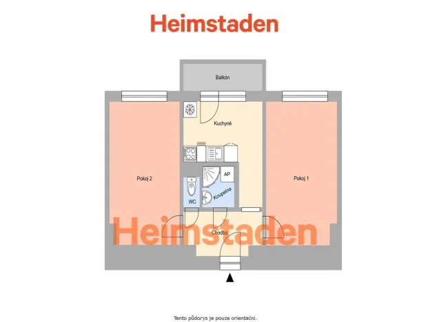 Pronájem bytu 2+1, Ostrava - Muglinov, Zemanská, 50 m2