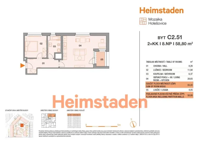 Pronájem bytu 2+kk, Praha - Holešovice, U Pergamenky, 57 m2