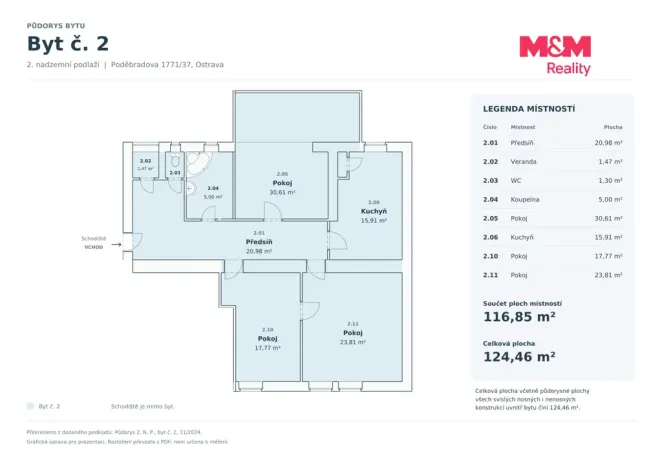 Prodej bytu 3+1, Ostrava - Moravská Ostrava, Poděbradova, 127 m2