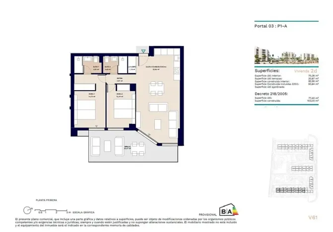 Prodej bytu 3+kk, Almerimar, Španělsko, 67 m2