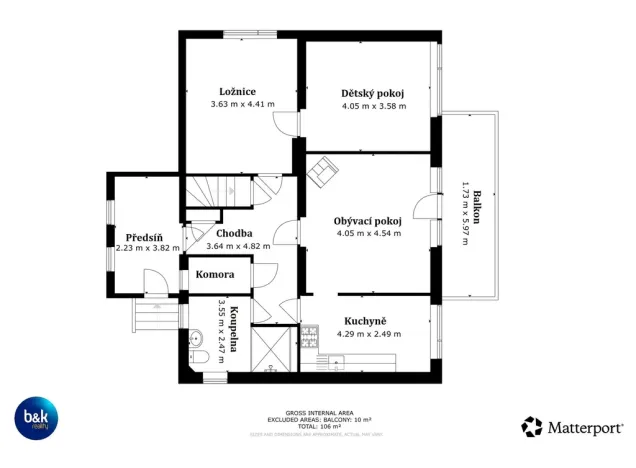 Pronájem rodinného domu, Zbečno, 106 m2