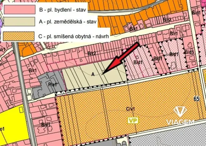 Prodej podílu pole, Znojmo, 636 m2