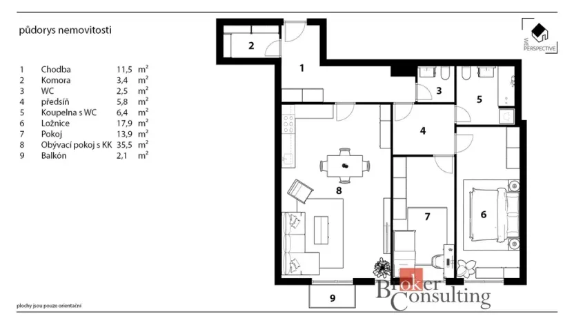 Prodej bytu 3+kk, Hradec Králové - Pražské Předměstí, Kollárova, 103 m2