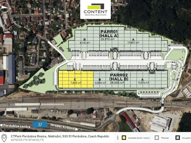 Pronájem skladu, Pardubice - Rosice, Salavcova, 4000 m2