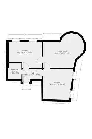 Pronájem bytu 2+1, Praha - Smíchov, Pod Barvířkou, 52 m2