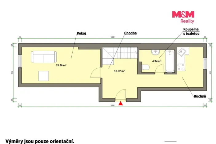 Pronájem bytu 2+1, Mariánské Lázně - Úšovice, Anglická, 55 m2