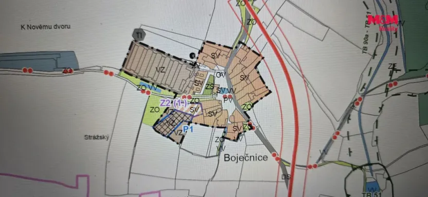 Prodej pozemku pro bydlení, Bor - Boječnice, 1114 m2