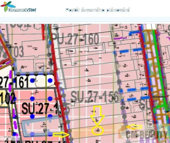 Prodej pozemku pro bydlení, Olomouc - Nové Sady, Andělská, 1434 m2