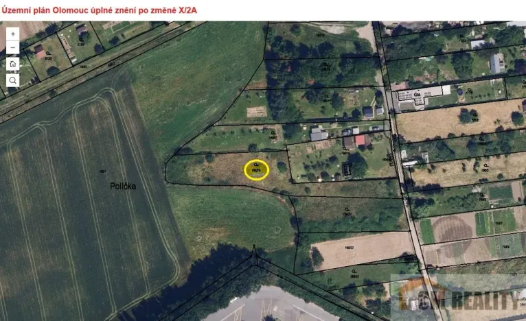 Prodej pozemku pro bydlení, Olomouc - Nové Sady, Andělská, 2198 m2