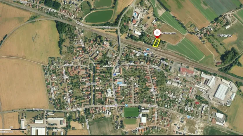 Prodej zahrady, Moravany, 800 m2