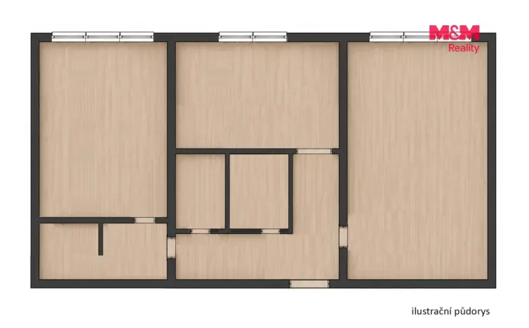 Prodej bytu 2+1, Ostrava - Výškovice, Lumírova, 57 m2
