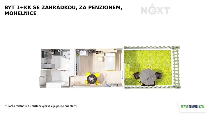 Pronájem bytu 1+kk, Mohelnice, Za Penzionem, 27 m2