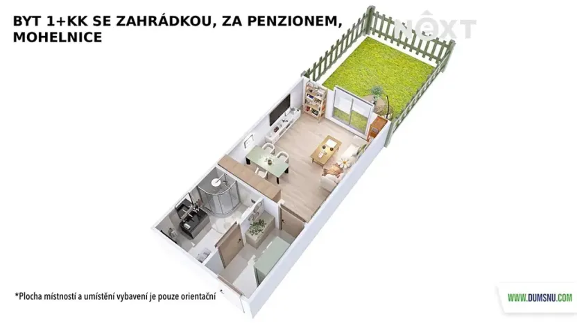 Pronájem bytu 1+kk, Mohelnice, Za Penzionem, 27 m2
