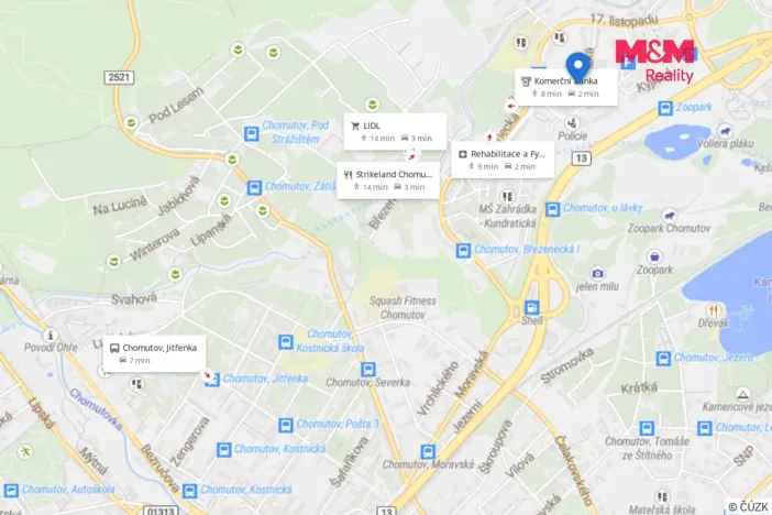 Pronájem bytu 2+1, Chomutov, Holešická, 62 m2
