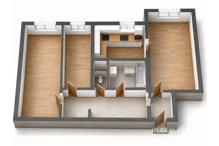 Pronájem bytu 3+1, Tábor, Minská, 67 m2