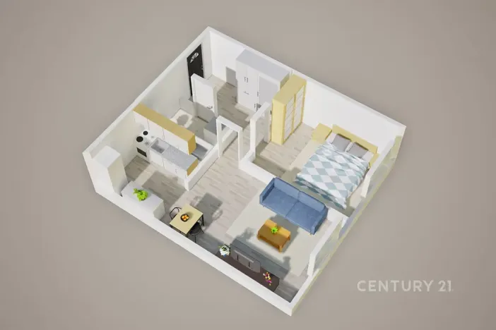 Pronájem bytu 2+kk, Teplice, V závětří, 41 m2